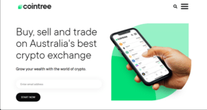 Person trading crypto on Cointree app, one of Australia's best crypto exchanges