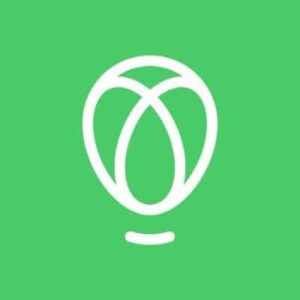 Uphold logo featuring brand icon in white on a bright green background