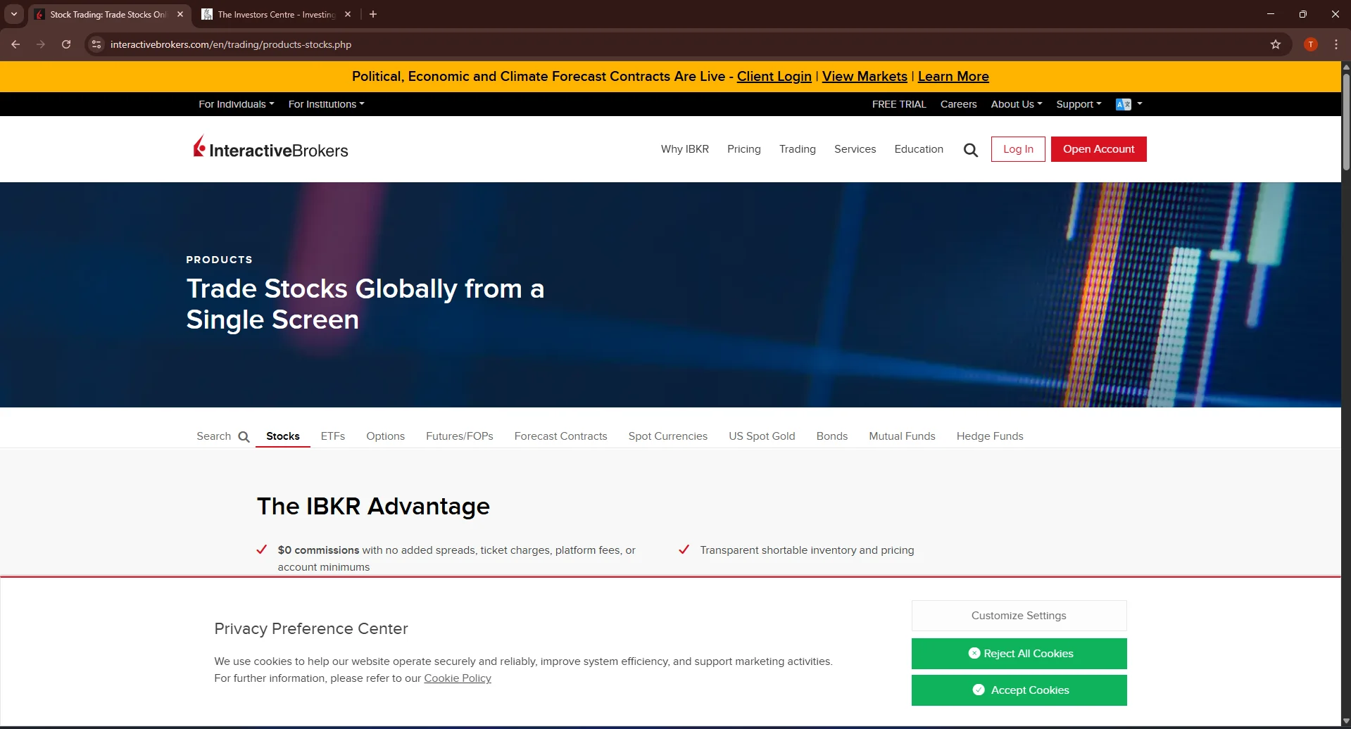 IBKR dashboard